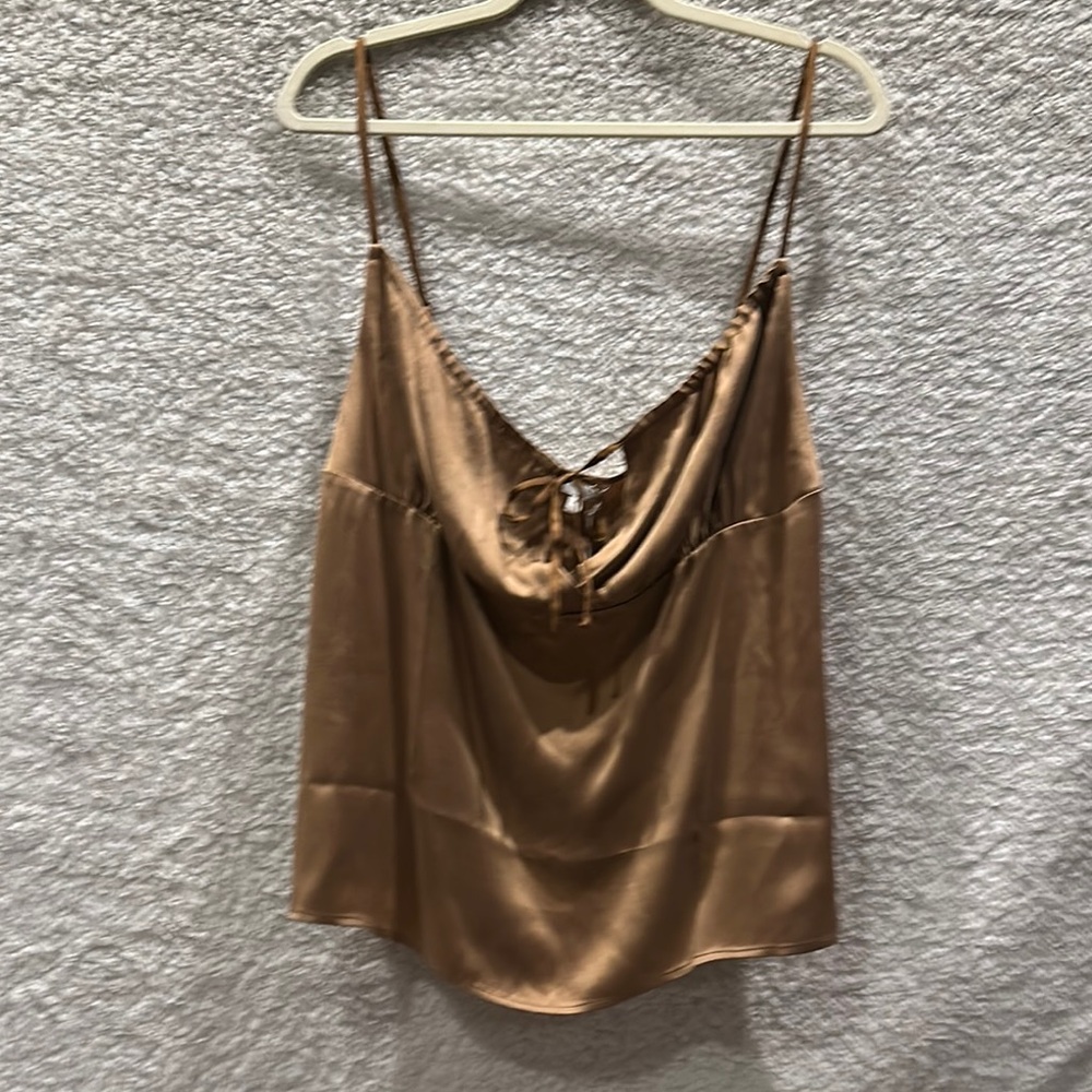 [SKIN] Silk tan camisole